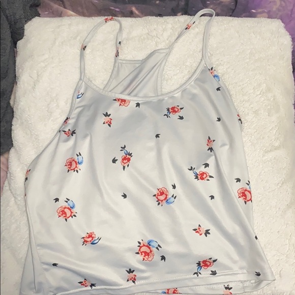 Floral white tank top - Picture 2 of 3